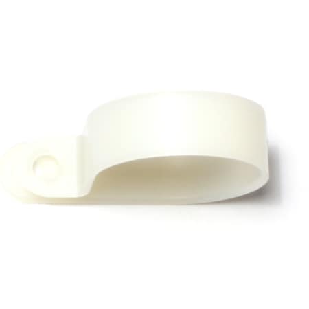 Midwest Fastener Cable Clip, Nylon, Natural, 1/2 in L, 10 PK 64214